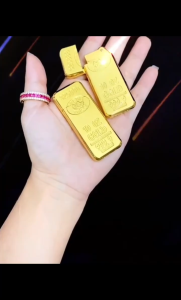 ( HCM BÁN SỈ ) BẬT NẮP HÌNH THỎI VÀNG 999.9 SIÊU MỎNG KIM LOẠI