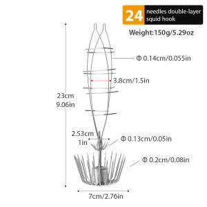 1 pc large squid hook stainless steel 100g-150g200g seal fish hook octopus hook deepwater fishing boat hook