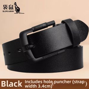 Kangaroo | Genuine Kangaroo Leather Mens Belt