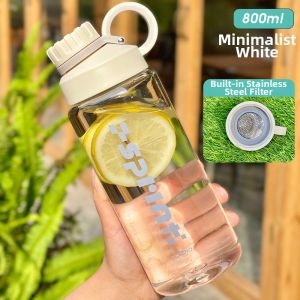 High Capacity Shatterproof Heat Resistant Portable Water Bottle With Tea Infuser