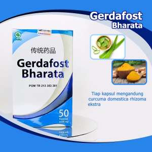 Gerdafost Bharata Obat Gerd Maag Akut Kronis & Usus Buntu  Kemasan Isi 50 Kapsul 100% Original