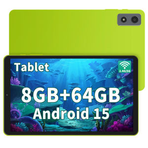 Android Tablet 15 8.68inch 64GB Storage 1TB Expand Quad-Core CPU Tablet PC1340*800Incell Touch Screen Educational Game 5000mAh