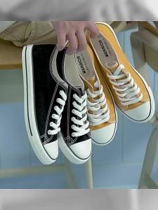 Warrior | Giày Vải Nữ Casual Cổ Thấp Màu Trắng