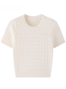 Jzzdemm Nguyên Chất Cotton Áo Thun Nữ Tay Ngắn Nữ Phong Cách Retro Slim Fit Thấp Cổ Tròn Chui Đầu Thủy Thủ Đoàn Với Trái Tim Thêu Chữ