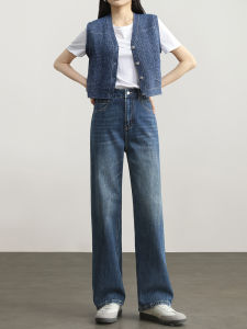 HIPPIE MISS | Straight Legged Vintage Blue Flare Jeans