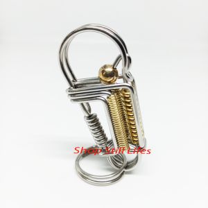 móc khóa mỹ nghệ mô hình chim cánh cụt sức bật lò xo MS002