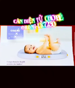 CÂN ĐIỆN TỬ CHO BÉ OROMI ER7230 – ĐỒNG HÀNH CÙNG SỰ PHÁT TRIỂN CỦA CON