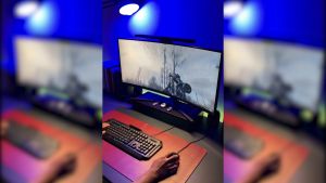 PENYANGGA MONITOR STAND LAPTOP KOMPUTER MEJA TINGGI USB SERBAGUNA