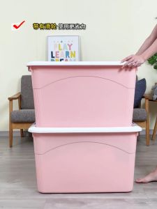 Thùng Nhựa Đựng Đồ có nắp kích thước cực lớn Hộp đựng đồ dung tích lớn chăn mànhộp nhựa có nắp  đồ chơi và sách có bánh xe Plastic storage box
