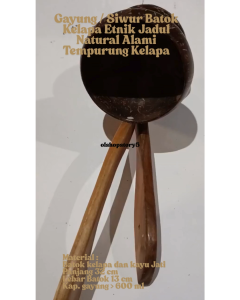 Gayung / Siwur Batok Kelapa Etnik Jadul Natural Alami Tempurung Kelapa