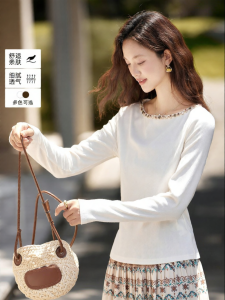 Vimly | Áo Thun Một Vai Có Dải Đốm Sáng