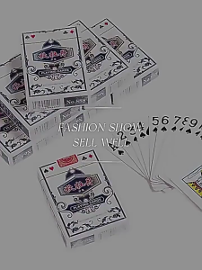 Mahjong Style Playing Cards - Poker - Red Hearts - Joker - 52 Cards - Board Game - Family Gathering - Home Entertainment
