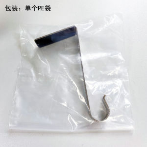 90 Degree Right Angle Stainless Steel Hook No Drilling Required S Hook Wardrobe Side Bag Storage Organizer Modern Simple Style