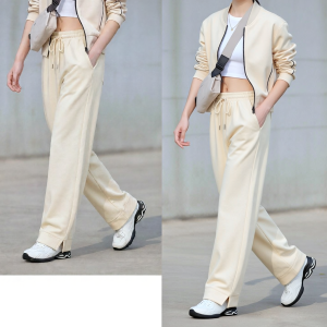 Adjustable Waist Loose Trousers Straight Pants
