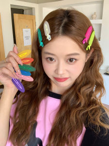 Mossy Jelly Color Makeup Clip Girls Seamless Hair Clip Fringe Side Clip Versatile Hair Accessories Korean Style Fresh out