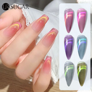 UR SUGAR 7ml Cat Gel Colorful Double Line Effect Soak Off UV LED Nail Arts Gel Varnish Color Gel