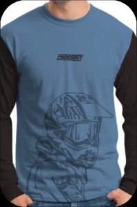 kaos motor Crossboy lengan Panjang Pria Wanita reglan Terabaru