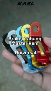 Bracket Tabung Master Rem Semua Jenis Motor Variasi Hitam Biru Gold Merah Silver Dudukan Breket Braket Brecket Minyak Oli Rem