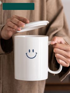 Large Capacity Ceramic Mug 1000ml Office Coffee Cup Creative Water Cup High Aesthetic Value Couple Cup Home Use