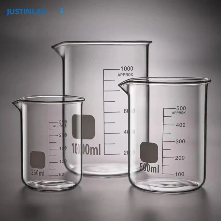 JUSTINLAU 2 Chiếc Cốc Đo Thủy Tinh Borosilicate Cao Cấp Bộ 50-1000ml ...