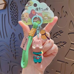 Anime Surroundings Lanyard Car Keychain Student Backpack Birthday Gift Authentic Lang Lang Mountain Little Monster Pendant