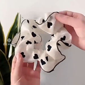 Dây buộc tóc nữ scrunchies Eleanor Accessories họa tiết đa dạng phụ kiện tóc cột tóc nữ 10845