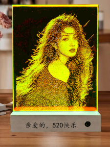 FUGUANGPUZHAO | Custom Real Photo Glass Painting Heritage Gift for Her