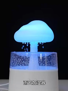 Raindrop Bluetooth Humidifier & Aroma Diffuser | Music Speaker for Bedroom