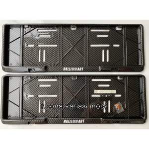 Dudukan Cover Tempat Plat Nomor Mobil Full Carbon Celup 46cm