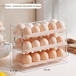 HALEXIONG | Automatic Lid Food Grade Egg Storage Box