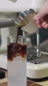 ช็อตกาแฟ  ถ้วยตวงเอสเปรสโซ่ สเตนเลส 304  พร้อมสเกล รูปตัว