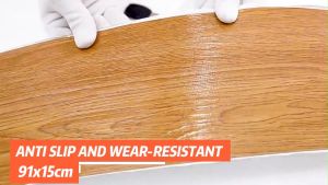 vinyl Floor Stickers Waterproof 3D Wood Grain Self-adhesive PVC 2mm thick 91X15cm modern vinyl tiles For Flooring Decoration