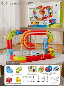 BABYSHOME | Đồ Chơi Xây Dựng Đường Ray Xe Lửa Từ Tính Giáo Dục