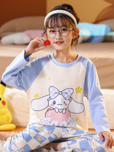 Kids Pajamas Girl Cute Cinnamoroll Babycinnamoroll Long Sleeves Pure Cotton Baby Girl Casual Spring & Fall Days Boy Cartoon Homewear