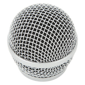 Microphone Head Mesh Cover Stainless Steel Microphone Grille Ball Head Built in Foam Filter Fit for PG48 PG58 PGX2 BLX288 PG24