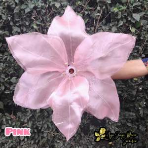 Kelopak Bunga kamboja Dekorasi Pelaminan /Artificial Flower / Kap Bunga Dekorasi / Bunga Hias / Giant Flower Premium / bahan kain organdi Organza