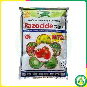 Thuốc Trừ Bệnh Hại Cây Trồng RAZOCIDE 720WP – M72 (Gói 1kg)