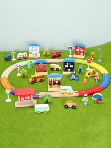 LEKU | Wooden Track Assembly Toy