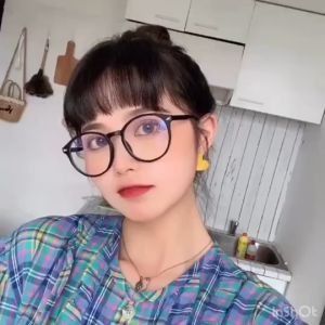 Gọng Kính cận có tròng chống Blu-ray Kính không độ gọng tròn phù hợp mọi độ tuổi Kính thời trang nam nữ mã T9006