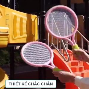 Bộ Vợt Cầu Lông Đồ Chơi Ngoài Trời Cho Trẻ Em gồm một 1 quả bóng tennis và 1 cầu lông，Giúp con bạn tập thể dục