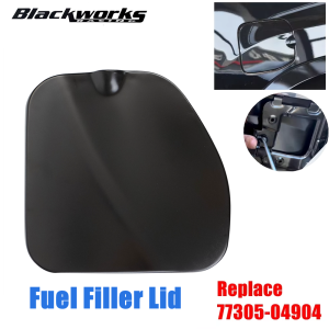 77305-04904 Fuel Filler Lid Fuel Tank Door Suitable For Toyota Tacoma 2005-2015 Double Cab Short 5 Foot Bed Black