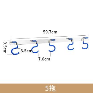 No-Drill Stainless Steel Tool Organizer Rack for Garden Garage Kitchen Bathroom Universal Storage Shelf for Utensils Brooms Shovels