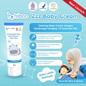 Hiboo Zzz Deep Sleep Baby Cream untuk menenangkan dan membuat baby tidur lelap