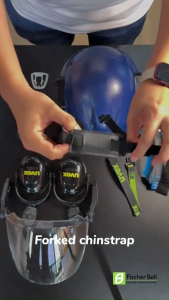 uvex forked chin strap