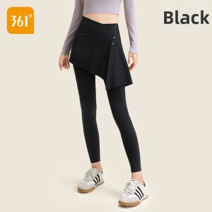 361° | Womens Yoga Trousers with Skirt Cover for Running and Fitness