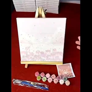 Paket Melukis Paint By Number Kit 20x20 Lukisan Dinding Kanvas DIY Digital Painting Kit With Canvas Paket Melukis Untuk Remaja Dan Dewasa DIY