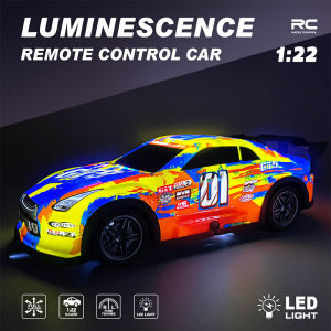 1: 22 RC Drift Car Remote Control Racing GRT Four-way Stunt Car Luminous Drift Remote Control Racing Car Toy
