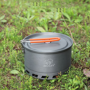 Bulin 2L Aluminum Alloy Ultralight Outdoor Camping Cookware Pot Utensil Cooking Picnic Tableware