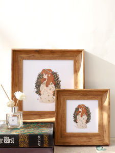 American Retro Picture Frame Photo Frame Square 6-Inch 10-Inch Photo Photo Frame Kids Creative Office Photo Frame