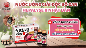 NƯỚC UỐNG GIẢI ĐỘC BỔ GAN HEPALYSE II NHẬT BẢN (HỘP 10 LỌ X 50ML) - HÀNG NỘI ĐỊA NHẬT